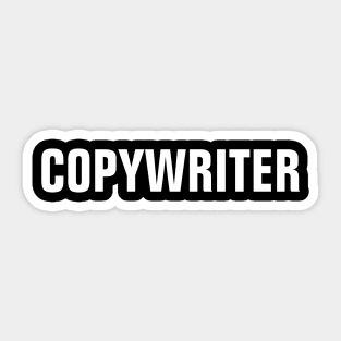 Copywriter - White Text Sticker